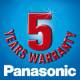 Panasonic záruka 5 rokov Panasonic záruka 5 rokov