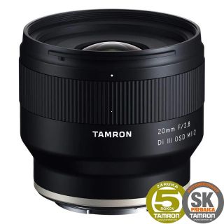 Tamron 20mm f / 2.8 Di III OSD M1:2 Sony E-mount (5 rokov zruka)